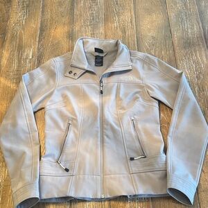 The North Face Light Gray Softshell Jacket